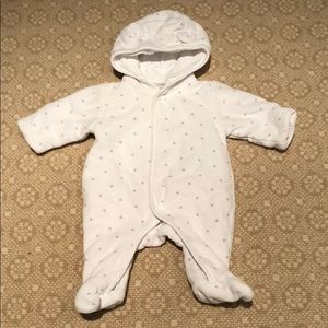 Luxury hooded insulated onesie